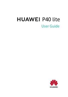 Huawei P40 Lite manual. Camera Instructions.